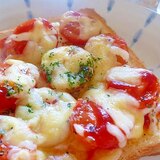 [お手伝いレシピ]☆プチトマトのピザトースト☆